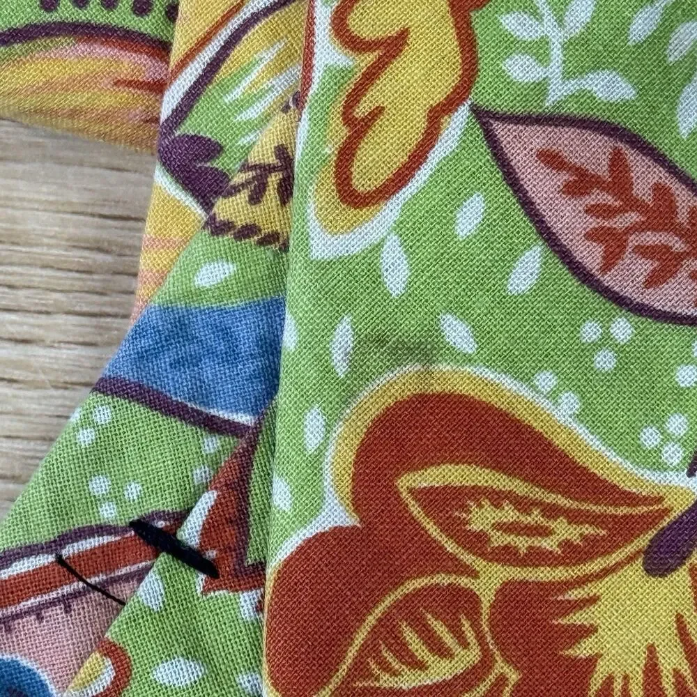 Vintage 90s Banana Republic Safari Company Lot Of 3 Ties AOP Cotton Floral Artsy